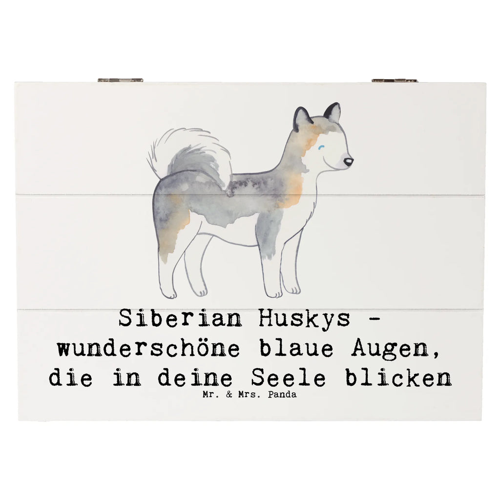 Holzkiste Siberian Husky Augenzauber Holzkiste, Kiste, Schatzkiste, Truhe, Schatulle, XXL, Erinnerungsbox, Erinnerungskiste, Dekokiste, Aufbewahrungsbox, Geschenkbox, Geschenkdose, Hund, Hunderasse, Rassehund, Hundebesitzer, Geschenk, Tierfreund, Schenken, Welpe