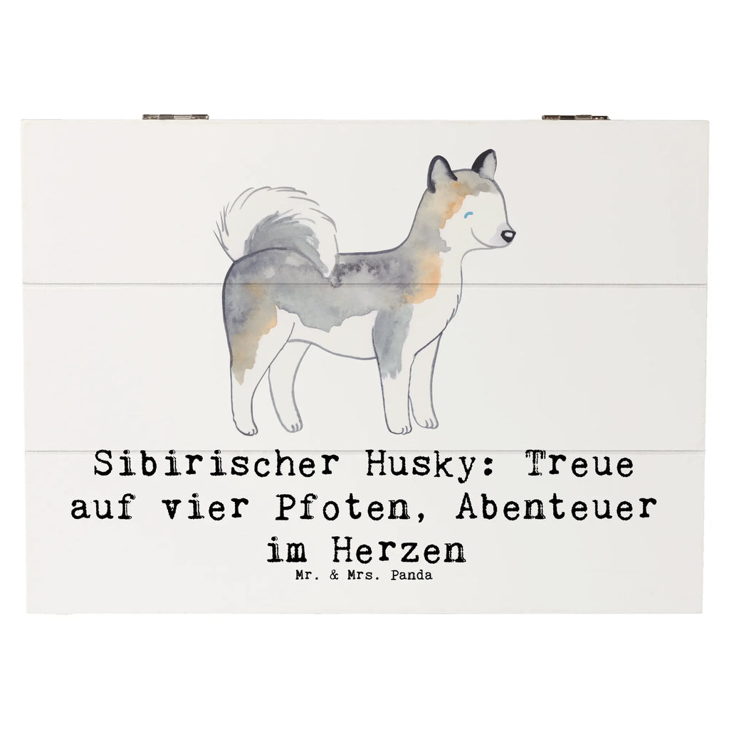 Holzkiste Sibirischer Husky Holzkiste, Kiste, Schatzkiste, Truhe, Schatulle, XXL, Erinnerungsbox, Erinnerungskiste, Dekokiste, Aufbewahrungsbox, Geschenkbox, Geschenkdose, Hund, Hunderasse, Rassehund, Hundebesitzer, Geschenk, Tierfreund, Schenken, Welpe