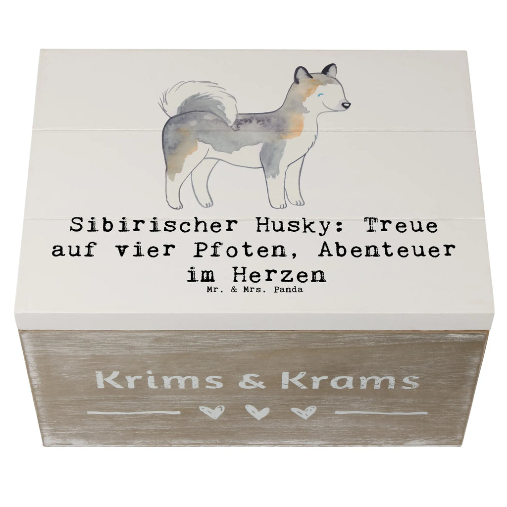 Holzkiste Sibirischer Husky Holzkiste, Kiste, Schatzkiste, Truhe, Schatulle, XXL, Erinnerungsbox, Erinnerungskiste, Dekokiste, Aufbewahrungsbox, Geschenkbox, Geschenkdose, Hund, Hunderasse, Rassehund, Hundebesitzer, Geschenk, Tierfreund, Schenken, Welpe