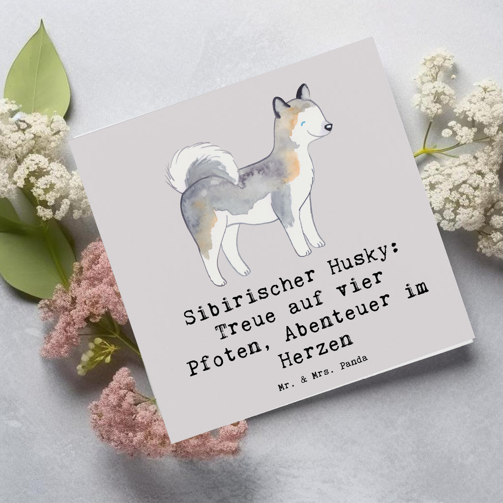 Deluxe Karte Sibirischer Husky Karte, Grußkarte, Klappkarte, Einladungskarte, Glückwunschkarte, Hochzeitskarte, Geburtstagskarte, Hochwertige Grußkarte, Hochwertige Klappkarte, Hund, Hunderasse, Rassehund, Hundebesitzer, Geschenk, Tierfreund, Schenken, Welpe