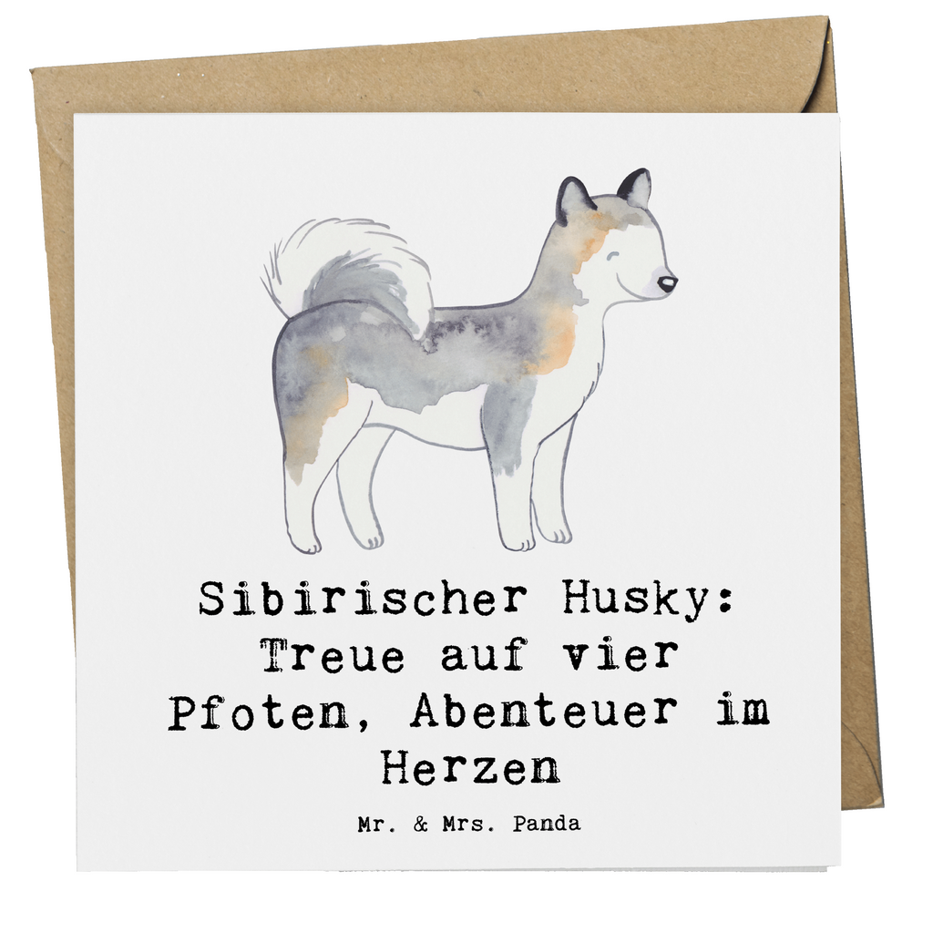 Deluxe Karte Sibirischer Husky Karte, Grußkarte, Klappkarte, Einladungskarte, Glückwunschkarte, Hochzeitskarte, Geburtstagskarte, Hochwertige Grußkarte, Hochwertige Klappkarte, Hund, Hunderasse, Rassehund, Hundebesitzer, Geschenk, Tierfreund, Schenken, Welpe