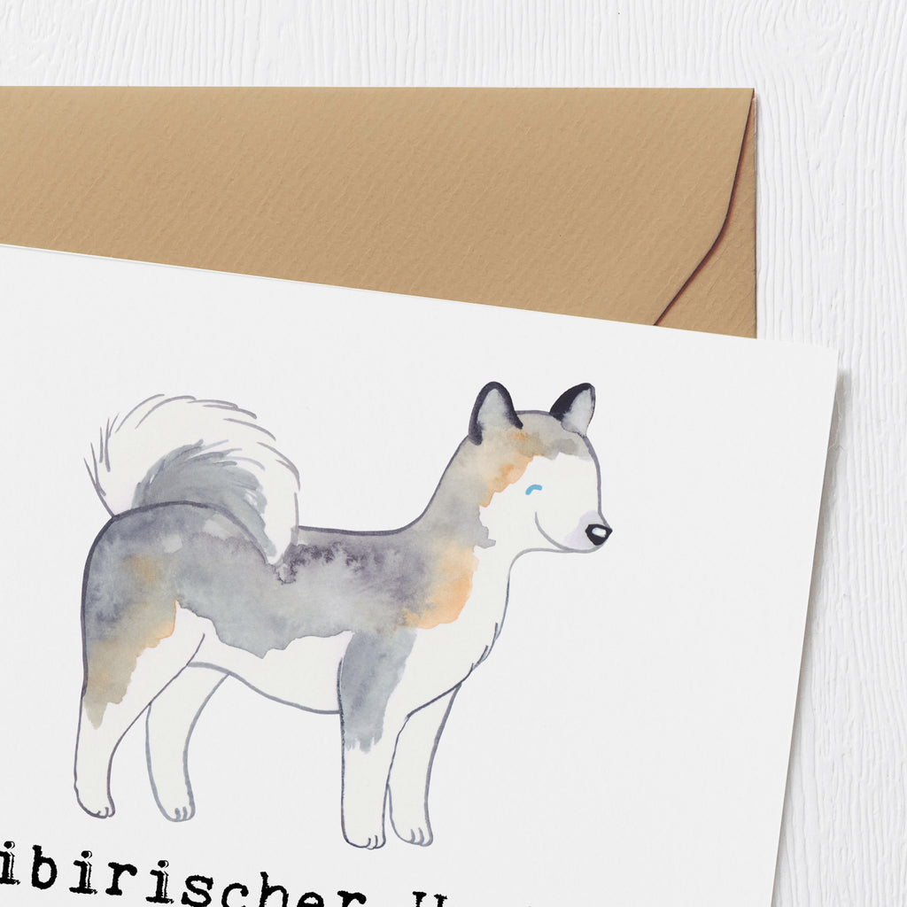 Deluxe Karte Sibirischer Husky Karte, Grußkarte, Klappkarte, Einladungskarte, Glückwunschkarte, Hochzeitskarte, Geburtstagskarte, Hochwertige Grußkarte, Hochwertige Klappkarte, Hund, Hunderasse, Rassehund, Hundebesitzer, Geschenk, Tierfreund, Schenken, Welpe