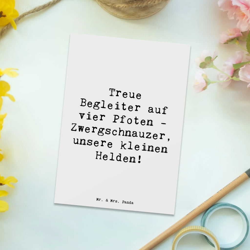 Postkarte Spruch Zwergschnauzer Helden Postkarte, Karte, Geschenkkarte, Grußkarte, Einladung, Ansichtskarte, Geburtstagskarte, Einladungskarte, Dankeskarte, Ansichtskarten, Einladung Geburtstag, Einladungskarten Geburtstag, Hund, Hunderasse, Rassehund, Hundebesitzer, Geschenk, Tierfreund, Schenken, Welpe