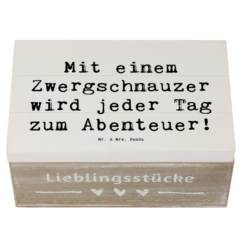 Holzkiste Spruch Zwergschnauzer Abenteuer Holzkiste, Kiste, Schatzkiste, Truhe, Schatulle, XXL, Erinnerungsbox, Erinnerungskiste, Dekokiste, Aufbewahrungsbox, Geschenkbox, Geschenkdose, Hund, Hunderasse, Rassehund, Hundebesitzer, Geschenk, Tierfreund, Schenken, Welpe