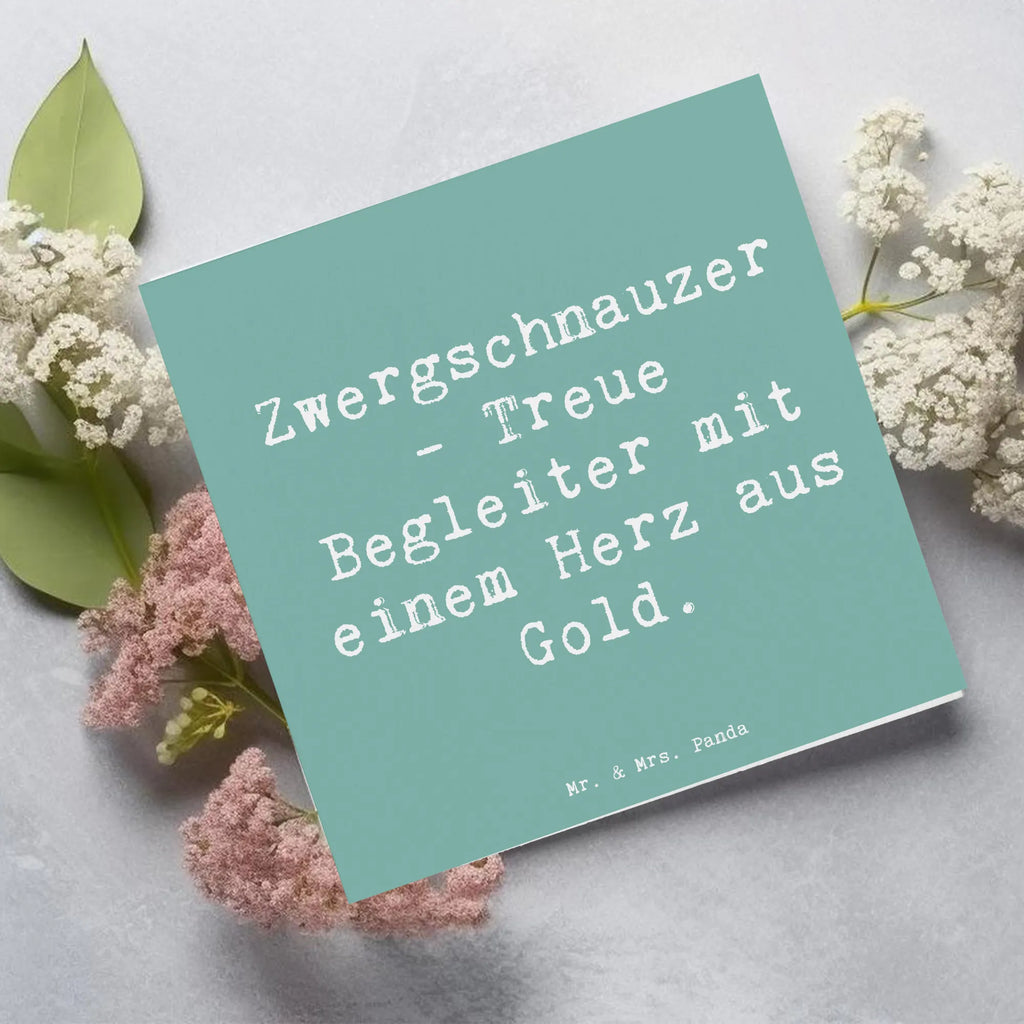 Deluxe Karte Spruch Zwergschnauzer Herz Karte, Grußkarte, Klappkarte, Einladungskarte, Glückwunschkarte, Hochzeitskarte, Geburtstagskarte, Hochwertige Grußkarte, Hochwertige Klappkarte, Hund, Hunderasse, Rassehund, Hundebesitzer, Geschenk, Tierfreund, Schenken, Welpe