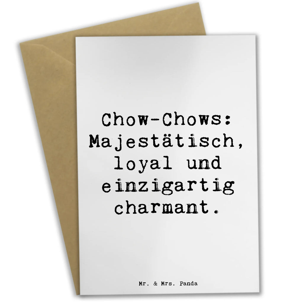 Grußkarte Spruch Chow-Chow Charme Grußkarte, Klappkarte, Einladungskarte, Glückwunschkarte, Hochzeitskarte, Geburtstagskarte, Karte, Ansichtskarten, Hund, Hunderasse, Rassehund, Hundebesitzer, Geschenk, Tierfreund, Schenken, Welpe