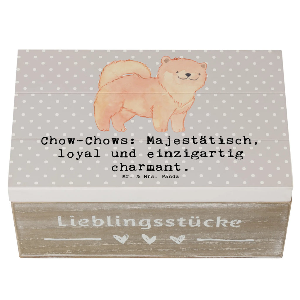 Holzkiste Chow-Chow Charme Holzkiste, Kiste, Schatzkiste, Truhe, Schatulle, XXL, Erinnerungsbox, Erinnerungskiste, Dekokiste, Aufbewahrungsbox, Geschenkbox, Geschenkdose, Hund, Hunderasse, Rassehund, Hundebesitzer, Geschenk, Tierfreund, Schenken, Welpe