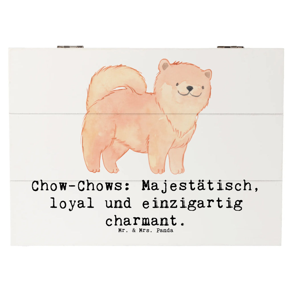 Holzkiste Chow-Chow Charme Holzkiste, Kiste, Schatzkiste, Truhe, Schatulle, XXL, Erinnerungsbox, Erinnerungskiste, Dekokiste, Aufbewahrungsbox, Geschenkbox, Geschenkdose, Hund, Hunderasse, Rassehund, Hundebesitzer, Geschenk, Tierfreund, Schenken, Welpe