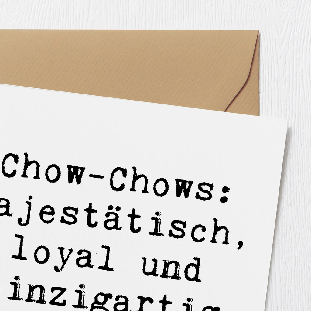 Deluxe Karte Spruch Chow-Chow Charme Karte, Grußkarte, Klappkarte, Einladungskarte, Glückwunschkarte, Hochzeitskarte, Geburtstagskarte, Hochwertige Grußkarte, Hochwertige Klappkarte, Hund, Hunderasse, Rassehund, Hundebesitzer, Geschenk, Tierfreund, Schenken, Welpe