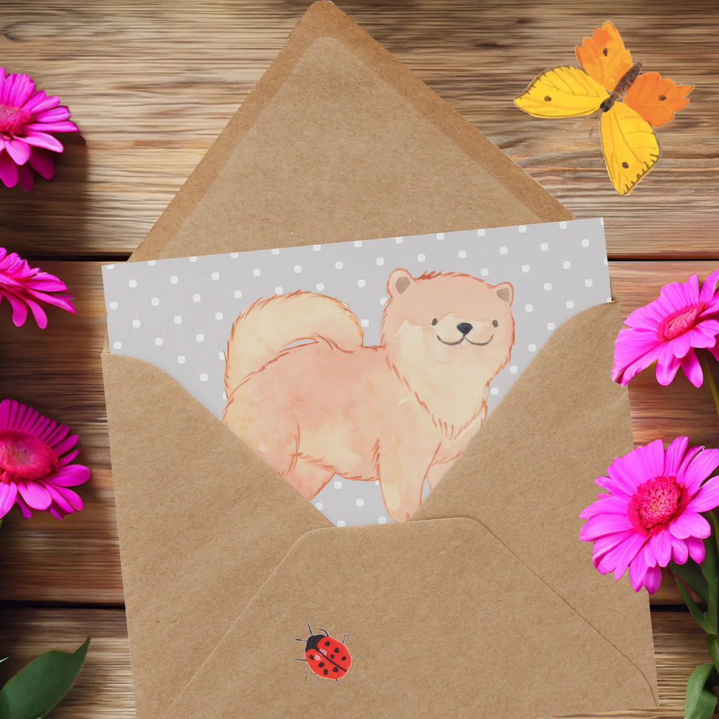 Deluxe Karte Chow-Chow Mähne Karte, Grußkarte, Klappkarte, Einladungskarte, Glückwunschkarte, Hochzeitskarte, Geburtstagskarte, Hochwertige Grußkarte, Hochwertige Klappkarte, Hund, Hunderasse, Rassehund, Hundebesitzer, Geschenk, Tierfreund, Schenken, Welpe