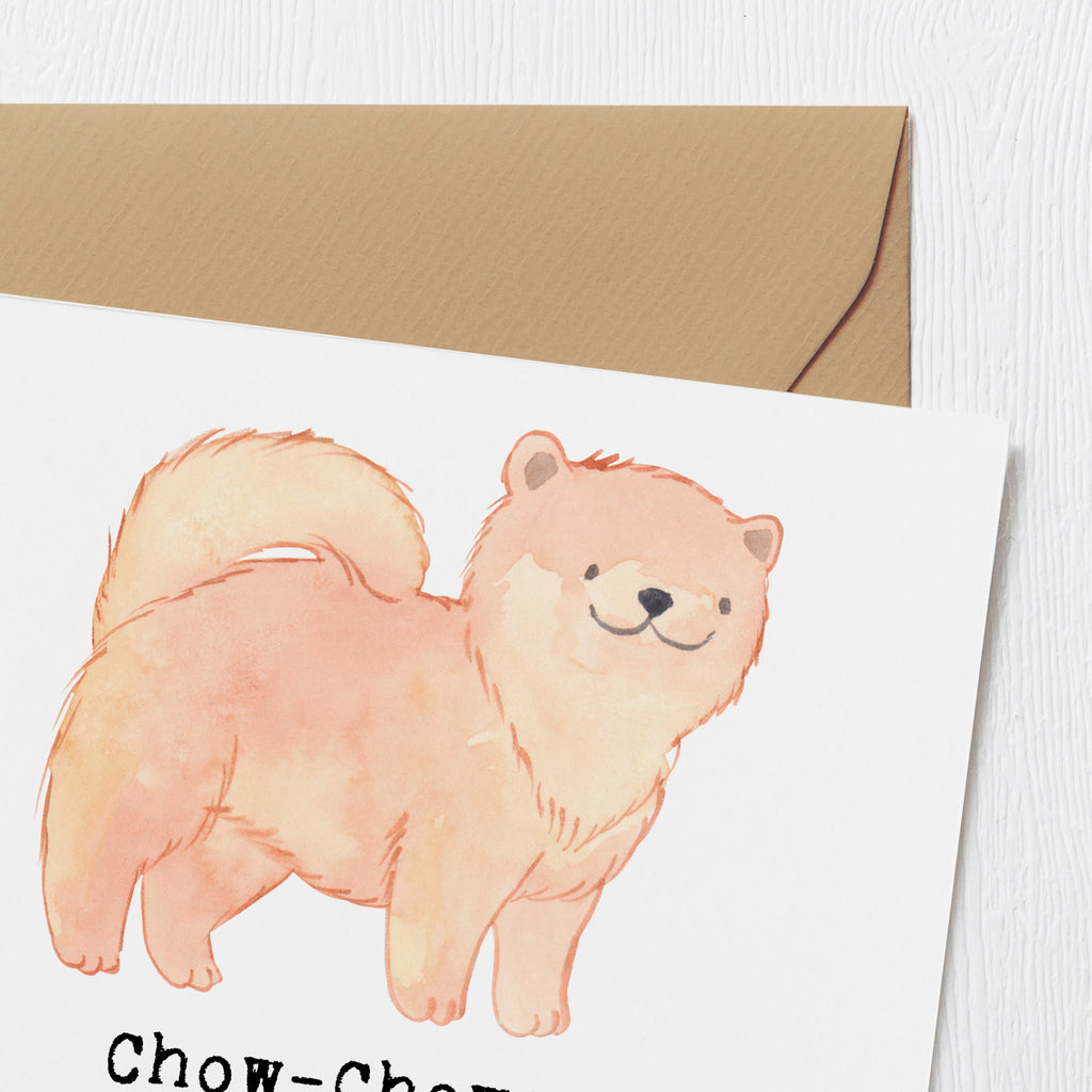 Deluxe Karte Chow-Chow Charme Karte, Grußkarte, Klappkarte, Einladungskarte, Glückwunschkarte, Hochzeitskarte, Geburtstagskarte, Hochwertige Grußkarte, Hochwertige Klappkarte, Hund, Hunderasse, Rassehund, Hundebesitzer, Geschenk, Tierfreund, Schenken, Welpe