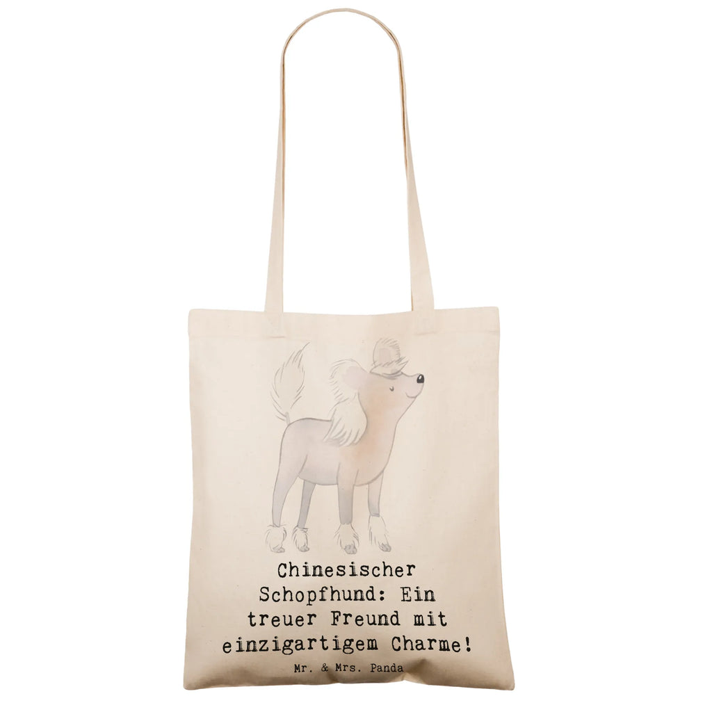 Tragetasche Chinesischer Schopfhund Charme Beuteltasche, Beutel, Einkaufstasche, Jutebeutel, Stoffbeutel, Tasche, Shopper, Umhängetasche, Strandtasche, Schultertasche, Stofftasche, Tragetasche, Badetasche, Jutetasche, Einkaufstüte, Laptoptasche, Hund, Hunderasse, Rassehund, Hundebesitzer, Geschenk, Tierfreund, Schenken, Welpe