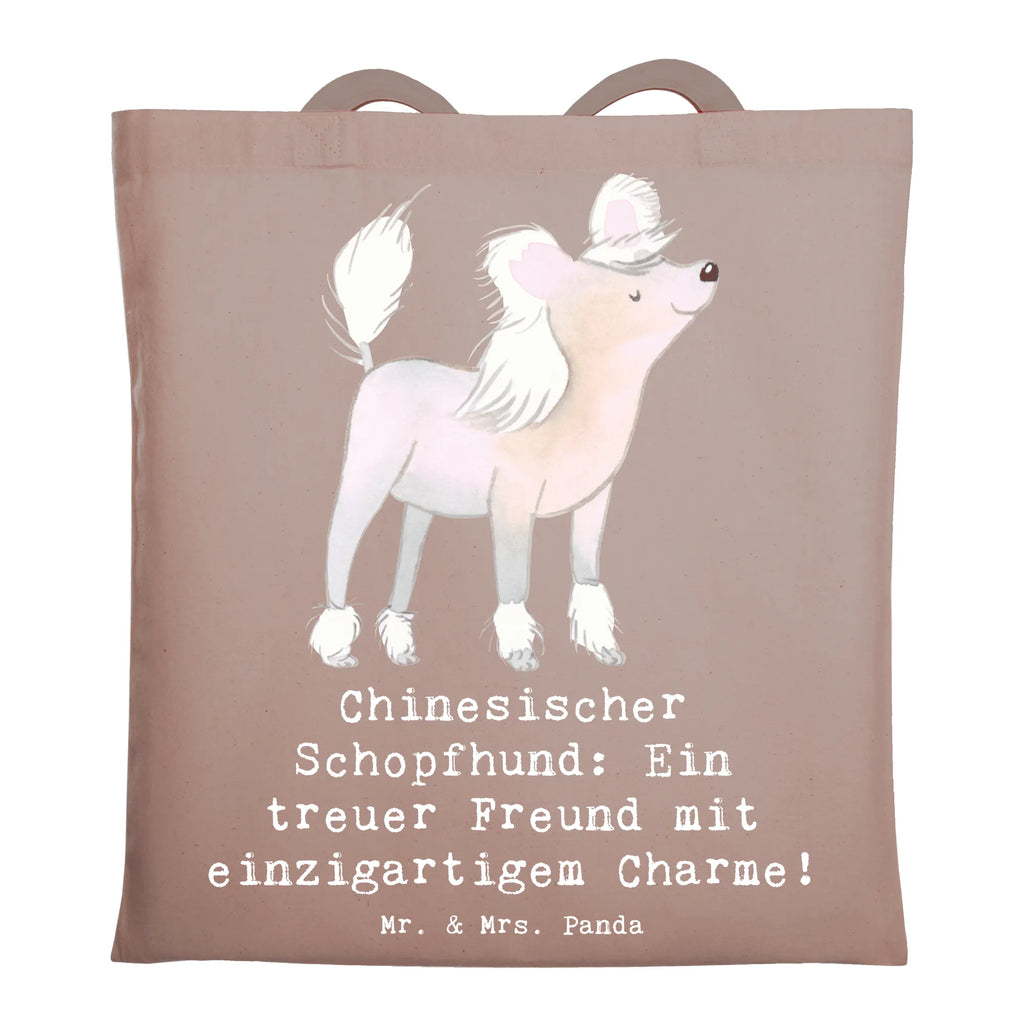 Tragetasche Chinesischer Schopfhund Charme Beuteltasche, Beutel, Einkaufstasche, Jutebeutel, Stoffbeutel, Tasche, Shopper, Umhängetasche, Strandtasche, Schultertasche, Stofftasche, Tragetasche, Badetasche, Jutetasche, Einkaufstüte, Laptoptasche, Hund, Hunderasse, Rassehund, Hundebesitzer, Geschenk, Tierfreund, Schenken, Welpe