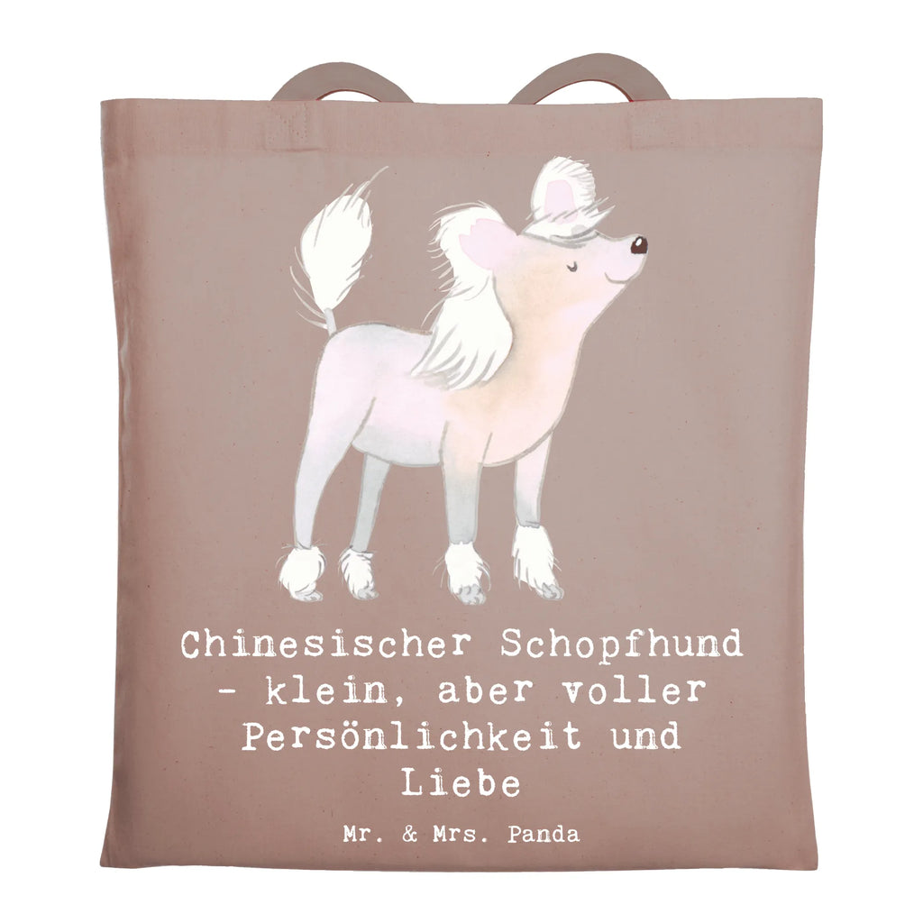 Tragetasche Chinesischer Schopfhund Liebe Beuteltasche, Beutel, Einkaufstasche, Jutebeutel, Stoffbeutel, Tasche, Shopper, Umhängetasche, Strandtasche, Schultertasche, Stofftasche, Tragetasche, Badetasche, Jutetasche, Einkaufstüte, Laptoptasche, Hund, Hunderasse, Rassehund, Hundebesitzer, Geschenk, Tierfreund, Schenken, Welpe