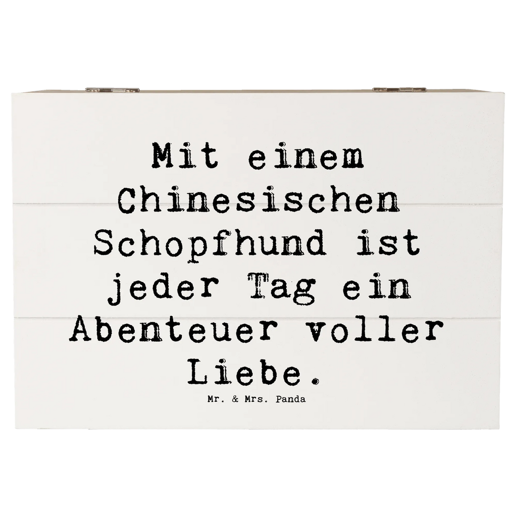 Holzkiste Spruch Chinesischer Schopfhund Abenteuer Holzkiste, Kiste, Schatzkiste, Truhe, Schatulle, XXL, Erinnerungsbox, Erinnerungskiste, Dekokiste, Aufbewahrungsbox, Geschenkbox, Geschenkdose, Hund, Hunderasse, Rassehund, Hundebesitzer, Geschenk, Tierfreund, Schenken, Welpe