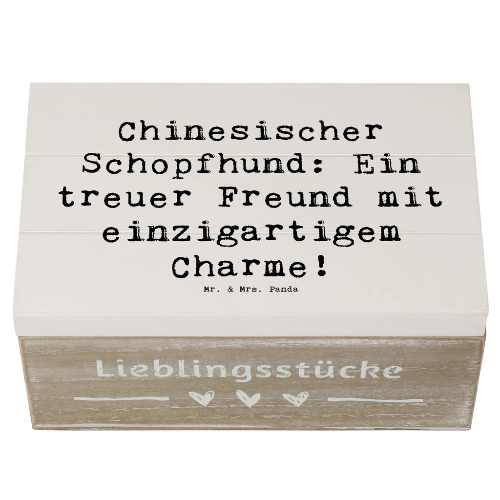 Holzkiste Spruch Chinesischer Schopfhund Charme Holzkiste, Kiste, Schatzkiste, Truhe, Schatulle, XXL, Erinnerungsbox, Erinnerungskiste, Dekokiste, Aufbewahrungsbox, Geschenkbox, Geschenkdose, Hund, Hunderasse, Rassehund, Hundebesitzer, Geschenk, Tierfreund, Schenken, Welpe