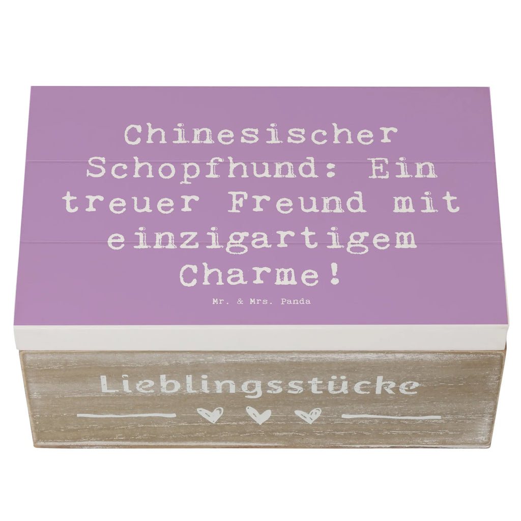 Holzkiste Spruch Chinesischer Schopfhund Charme Holzkiste, Kiste, Schatzkiste, Truhe, Schatulle, XXL, Erinnerungsbox, Erinnerungskiste, Dekokiste, Aufbewahrungsbox, Geschenkbox, Geschenkdose, Hund, Hunderasse, Rassehund, Hundebesitzer, Geschenk, Tierfreund, Schenken, Welpe