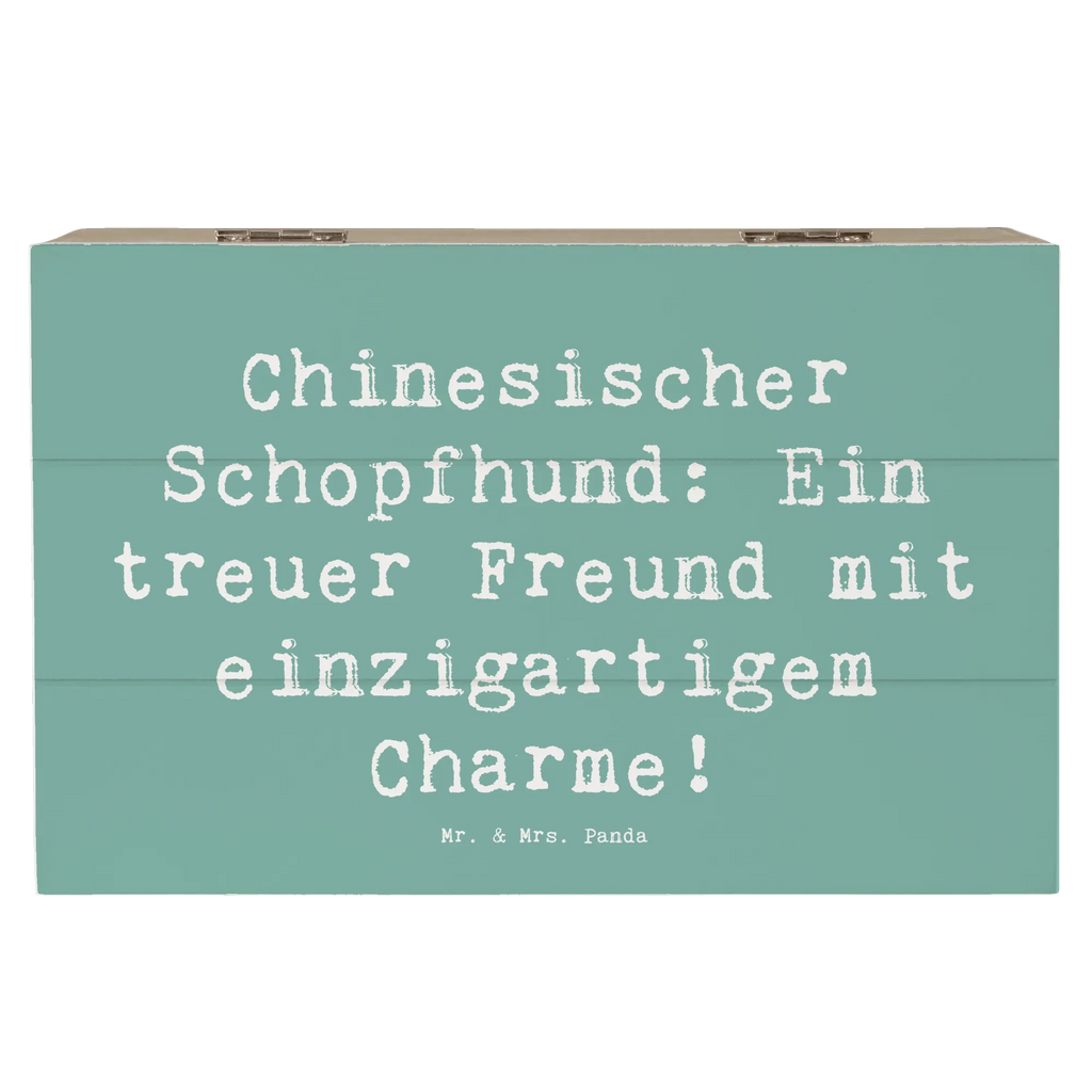 Holzkiste Spruch Chinesischer Schopfhund Charme Holzkiste, Kiste, Schatzkiste, Truhe, Schatulle, XXL, Erinnerungsbox, Erinnerungskiste, Dekokiste, Aufbewahrungsbox, Geschenkbox, Geschenkdose, Hund, Hunderasse, Rassehund, Hundebesitzer, Geschenk, Tierfreund, Schenken, Welpe