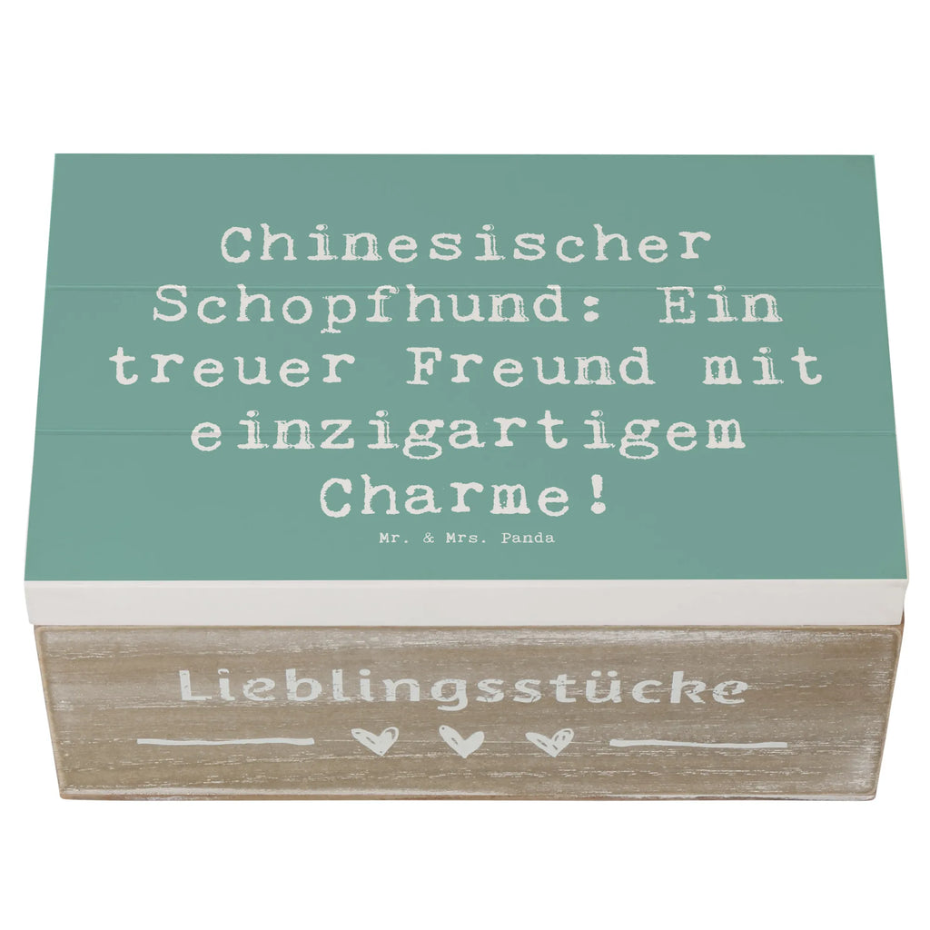 Holzkiste Spruch Chinesischer Schopfhund Charme Holzkiste, Kiste, Schatzkiste, Truhe, Schatulle, XXL, Erinnerungsbox, Erinnerungskiste, Dekokiste, Aufbewahrungsbox, Geschenkbox, Geschenkdose, Hund, Hunderasse, Rassehund, Hundebesitzer, Geschenk, Tierfreund, Schenken, Welpe