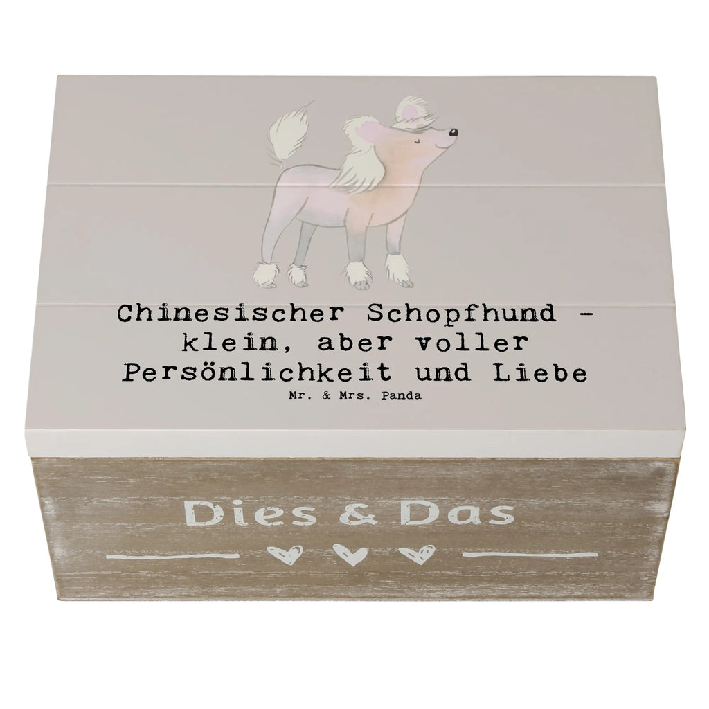 Holzkiste Chinesischer Schopfhund Liebe Holzkiste, Kiste, Schatzkiste, Truhe, Schatulle, XXL, Erinnerungsbox, Erinnerungskiste, Dekokiste, Aufbewahrungsbox, Geschenkbox, Geschenkdose, Hund, Hunderasse, Rassehund, Hundebesitzer, Geschenk, Tierfreund, Schenken, Welpe