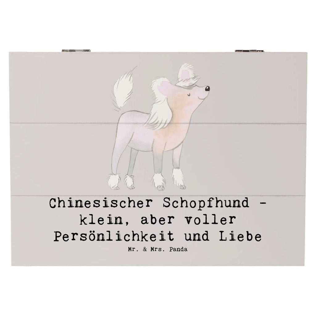 Holzkiste Chinesischer Schopfhund Liebe Holzkiste, Kiste, Schatzkiste, Truhe, Schatulle, XXL, Erinnerungsbox, Erinnerungskiste, Dekokiste, Aufbewahrungsbox, Geschenkbox, Geschenkdose, Hund, Hunderasse, Rassehund, Hundebesitzer, Geschenk, Tierfreund, Schenken, Welpe