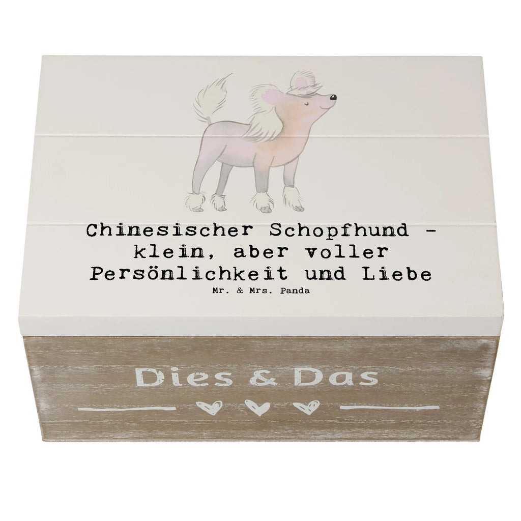 Holzkiste Chinesischer Schopfhund Liebe Holzkiste, Kiste, Schatzkiste, Truhe, Schatulle, XXL, Erinnerungsbox, Erinnerungskiste, Dekokiste, Aufbewahrungsbox, Geschenkbox, Geschenkdose, Hund, Hunderasse, Rassehund, Hundebesitzer, Geschenk, Tierfreund, Schenken, Welpe