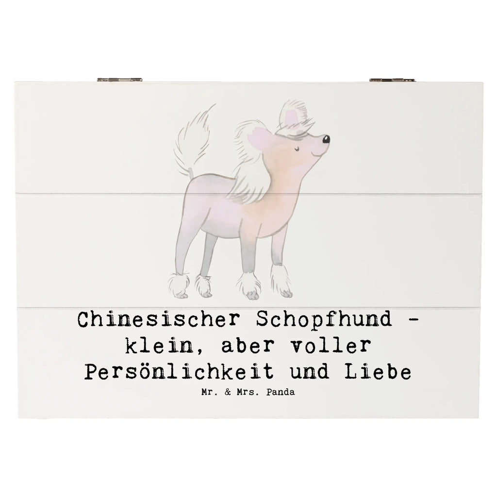 Holzkiste Chinesischer Schopfhund Liebe Holzkiste, Kiste, Schatzkiste, Truhe, Schatulle, XXL, Erinnerungsbox, Erinnerungskiste, Dekokiste, Aufbewahrungsbox, Geschenkbox, Geschenkdose, Hund, Hunderasse, Rassehund, Hundebesitzer, Geschenk, Tierfreund, Schenken, Welpe