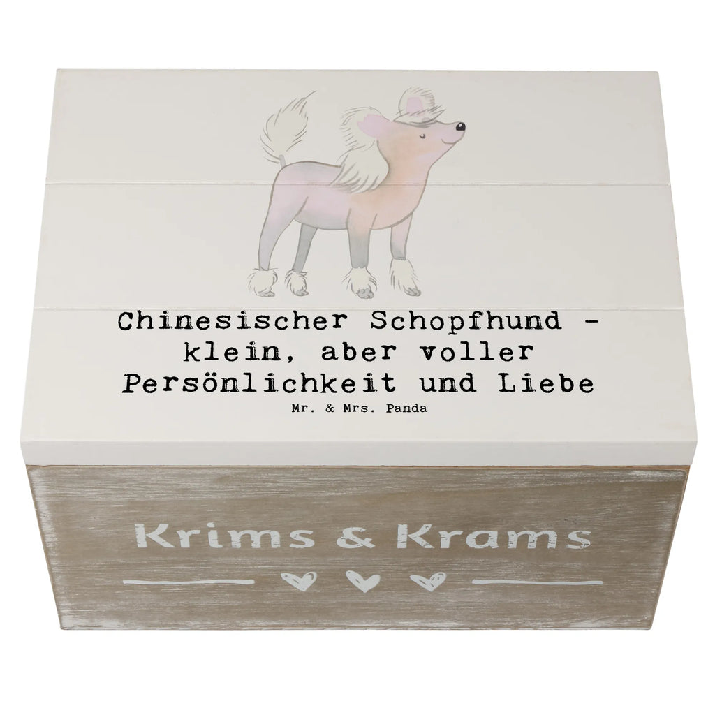 Holzkiste Chinesischer Schopfhund Liebe Holzkiste, Kiste, Schatzkiste, Truhe, Schatulle, XXL, Erinnerungsbox, Erinnerungskiste, Dekokiste, Aufbewahrungsbox, Geschenkbox, Geschenkdose, Hund, Hunderasse, Rassehund, Hundebesitzer, Geschenk, Tierfreund, Schenken, Welpe