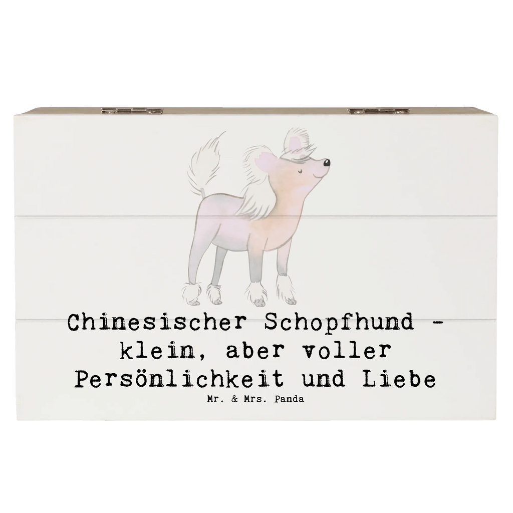 Holzkiste Chinesischer Schopfhund Liebe Holzkiste, Kiste, Schatzkiste, Truhe, Schatulle, XXL, Erinnerungsbox, Erinnerungskiste, Dekokiste, Aufbewahrungsbox, Geschenkbox, Geschenkdose, Hund, Hunderasse, Rassehund, Hundebesitzer, Geschenk, Tierfreund, Schenken, Welpe