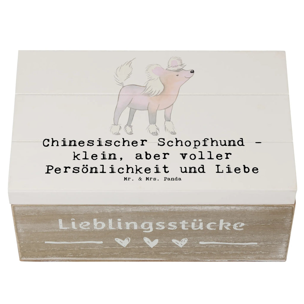 Holzkiste Chinesischer Schopfhund Liebe Holzkiste, Kiste, Schatzkiste, Truhe, Schatulle, XXL, Erinnerungsbox, Erinnerungskiste, Dekokiste, Aufbewahrungsbox, Geschenkbox, Geschenkdose, Hund, Hunderasse, Rassehund, Hundebesitzer, Geschenk, Tierfreund, Schenken, Welpe