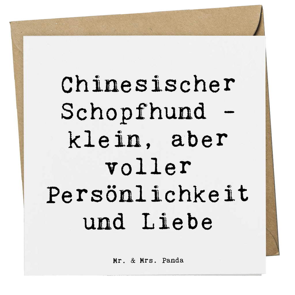 Deluxe Karte Spruch Chinesischer Schopfhund Liebe Karte, Grußkarte, Klappkarte, Einladungskarte, Glückwunschkarte, Hochzeitskarte, Geburtstagskarte, Hochwertige Grußkarte, Hochwertige Klappkarte, Hund, Hunderasse, Rassehund, Hundebesitzer, Geschenk, Tierfreund, Schenken, Welpe