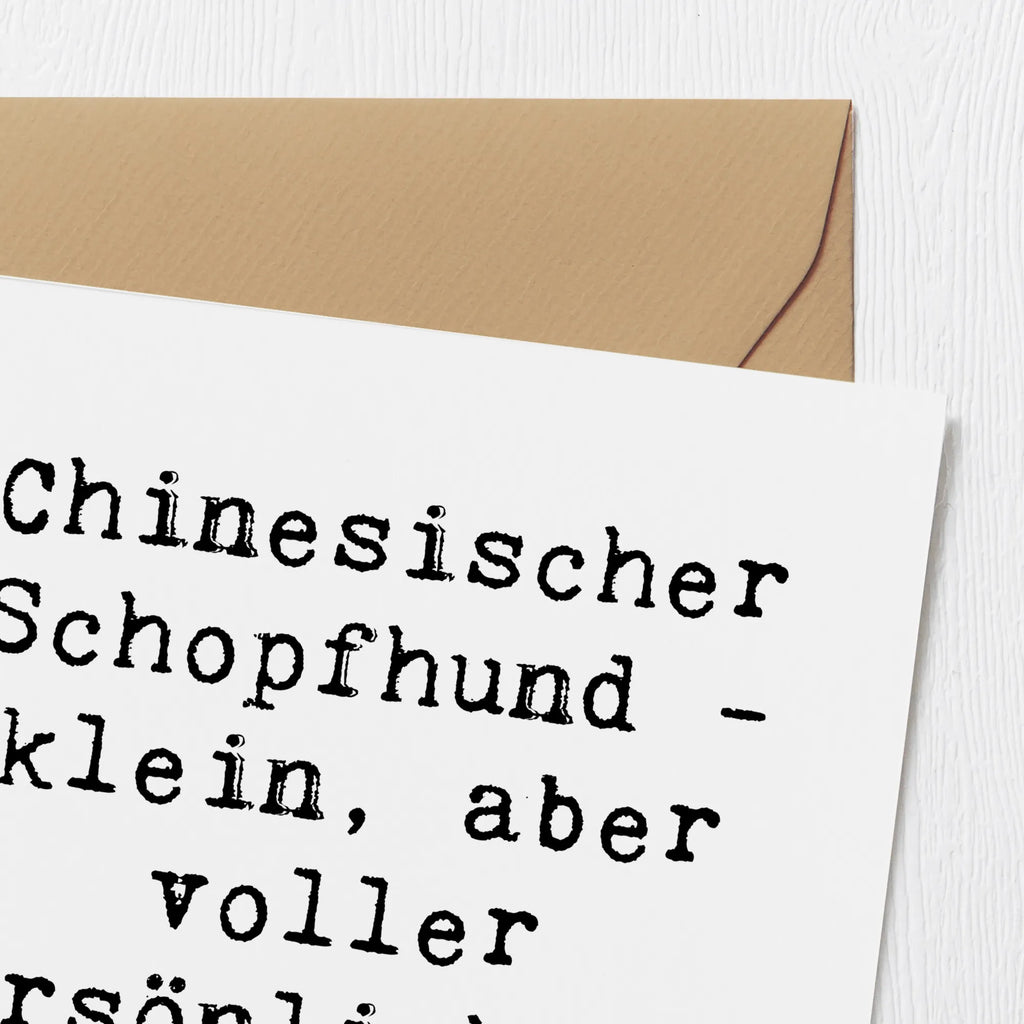 Deluxe Karte Spruch Chinesischer Schopfhund Liebe Karte, Grußkarte, Klappkarte, Einladungskarte, Glückwunschkarte, Hochzeitskarte, Geburtstagskarte, Hochwertige Grußkarte, Hochwertige Klappkarte, Hund, Hunderasse, Rassehund, Hundebesitzer, Geschenk, Tierfreund, Schenken, Welpe