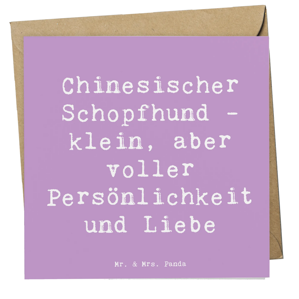 Deluxe Karte Spruch Chinesischer Schopfhund Liebe Karte, Grußkarte, Klappkarte, Einladungskarte, Glückwunschkarte, Hochzeitskarte, Geburtstagskarte, Hochwertige Grußkarte, Hochwertige Klappkarte, Hund, Hunderasse, Rassehund, Hundebesitzer, Geschenk, Tierfreund, Schenken, Welpe