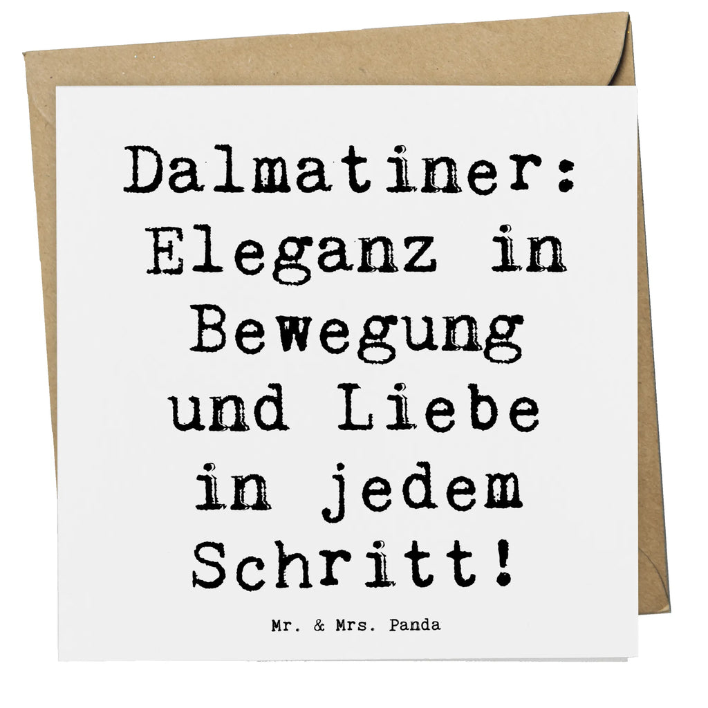 Deluxe Karte Spruch Dalmatiner Charme Karte, Grußkarte, Klappkarte, Einladungskarte, Glückwunschkarte, Hochzeitskarte, Geburtstagskarte, Hochwertige Grußkarte, Hochwertige Klappkarte, Hund, Hunderasse, Rassehund, Hundebesitzer, Geschenk, Tierfreund, Schenken, Welpe