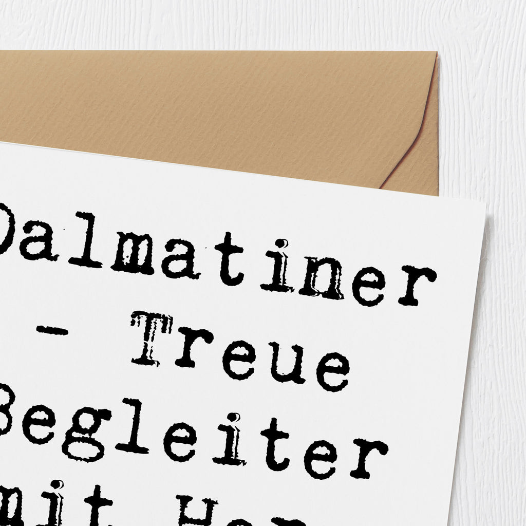 Deluxe Karte Spruch Dalmatiner Herz Karte, Grußkarte, Klappkarte, Einladungskarte, Glückwunschkarte, Hochzeitskarte, Geburtstagskarte, Hochwertige Grußkarte, Hochwertige Klappkarte, Hund, Hunderasse, Rassehund, Hundebesitzer, Geschenk, Tierfreund, Schenken, Welpe