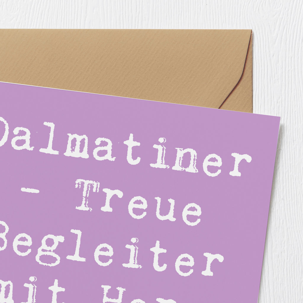 Deluxe Karte Spruch Dalmatiner Herz Karte, Grußkarte, Klappkarte, Einladungskarte, Glückwunschkarte, Hochzeitskarte, Geburtstagskarte, Hochwertige Grußkarte, Hochwertige Klappkarte, Hund, Hunderasse, Rassehund, Hundebesitzer, Geschenk, Tierfreund, Schenken, Welpe