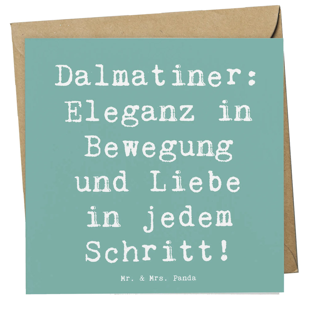 Deluxe Karte Spruch Dalmatiner Charme Karte, Grußkarte, Klappkarte, Einladungskarte, Glückwunschkarte, Hochzeitskarte, Geburtstagskarte, Hochwertige Grußkarte, Hochwertige Klappkarte, Hund, Hunderasse, Rassehund, Hundebesitzer, Geschenk, Tierfreund, Schenken, Welpe