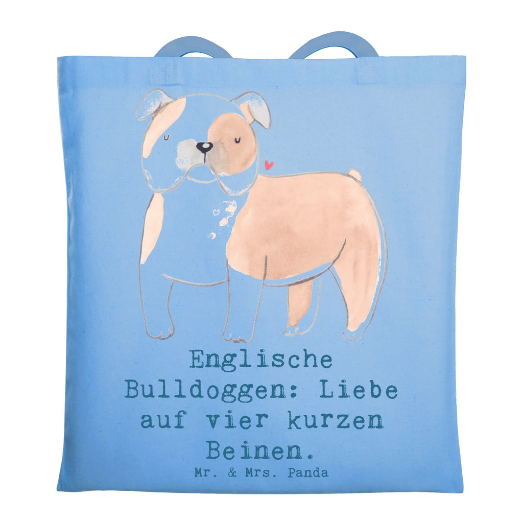 Tragetasche Englische Bulldogge Liebe Beuteltasche, Beutel, Einkaufstasche, Jutebeutel, Stoffbeutel, Tasche, Shopper, Umhängetasche, Strandtasche, Schultertasche, Stofftasche, Tragetasche, Badetasche, Jutetasche, Einkaufstüte, Laptoptasche, Hund, Hunderasse, Rassehund, Hundebesitzer, Geschenk, Tierfreund, Schenken, Welpe