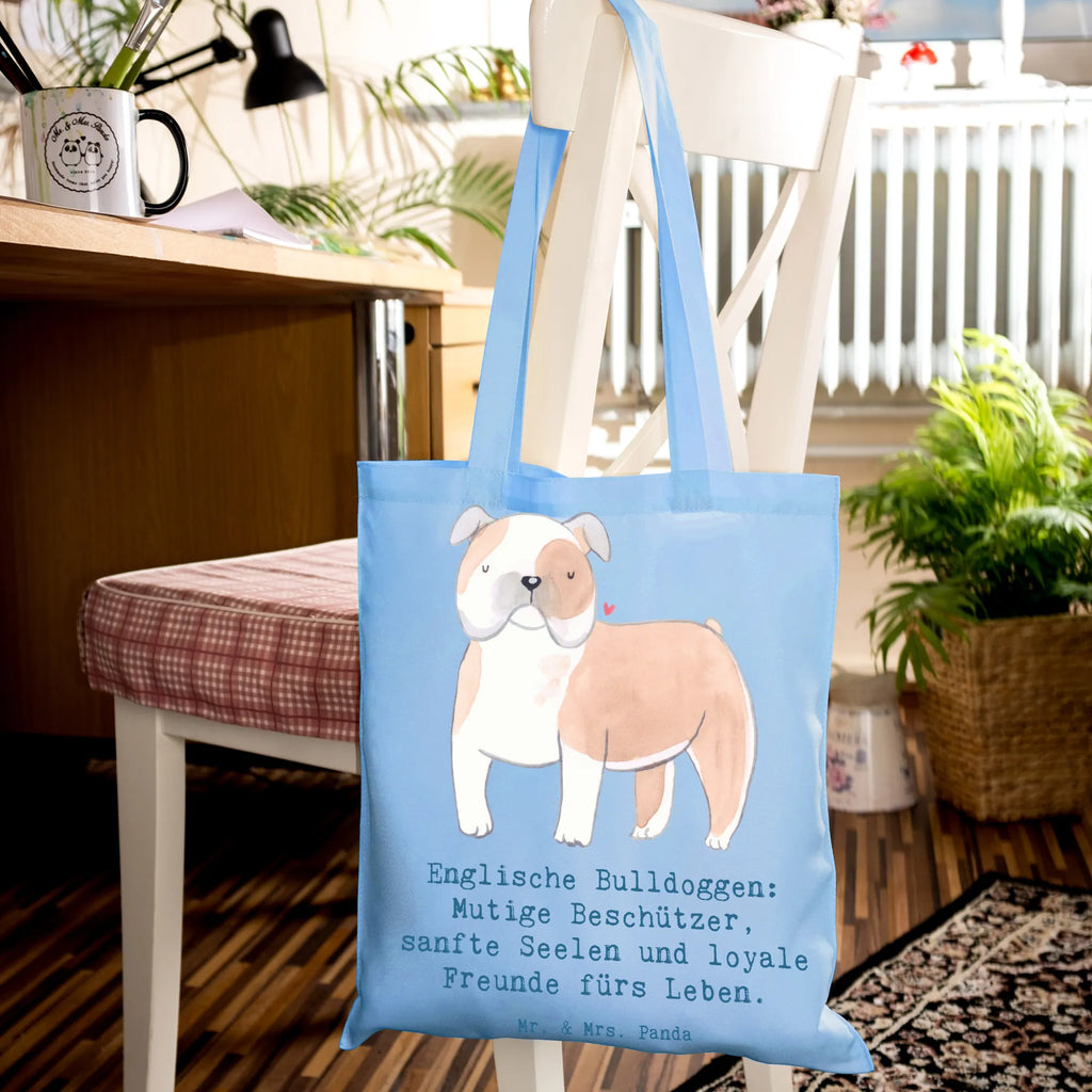 Tragetasche Englische Bulldogge Beuteltasche, Beutel, Einkaufstasche, Jutebeutel, Stoffbeutel, Tasche, Shopper, Umhängetasche, Strandtasche, Schultertasche, Stofftasche, Tragetasche, Badetasche, Jutetasche, Einkaufstüte, Laptoptasche, Hund, Hunderasse, Rassehund, Hundebesitzer, Geschenk, Tierfreund, Schenken, Welpe