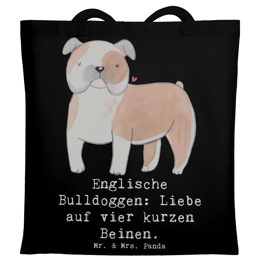 Tragetasche Englische Bulldogge Liebe Beuteltasche, Beutel, Einkaufstasche, Jutebeutel, Stoffbeutel, Tasche, Shopper, Umhängetasche, Strandtasche, Schultertasche, Stofftasche, Tragetasche, Badetasche, Jutetasche, Einkaufstüte, Laptoptasche, Hund, Hunderasse, Rassehund, Hundebesitzer, Geschenk, Tierfreund, Schenken, Welpe