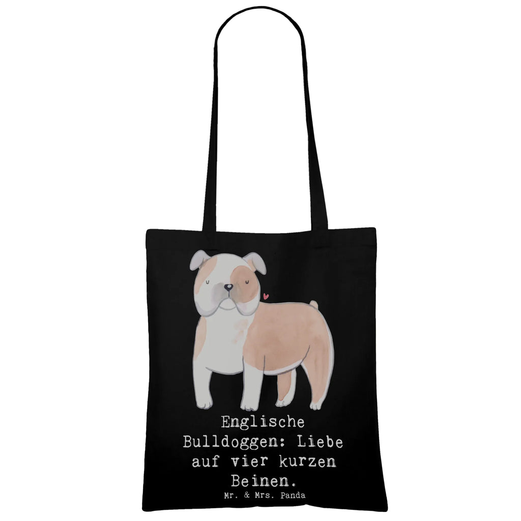 Tragetasche Englische Bulldogge Liebe Beuteltasche, Beutel, Einkaufstasche, Jutebeutel, Stoffbeutel, Tasche, Shopper, Umhängetasche, Strandtasche, Schultertasche, Stofftasche, Tragetasche, Badetasche, Jutetasche, Einkaufstüte, Laptoptasche, Hund, Hunderasse, Rassehund, Hundebesitzer, Geschenk, Tierfreund, Schenken, Welpe