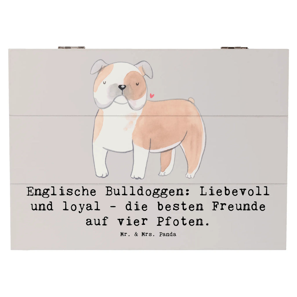 Holzkiste Englische Bulldogge Freunde Holzkiste, Kiste, Schatzkiste, Truhe, Schatulle, XXL, Erinnerungsbox, Erinnerungskiste, Dekokiste, Aufbewahrungsbox, Geschenkbox, Geschenkdose, Hund, Hunderasse, Rassehund, Hundebesitzer, Geschenk, Tierfreund, Schenken, Welpe