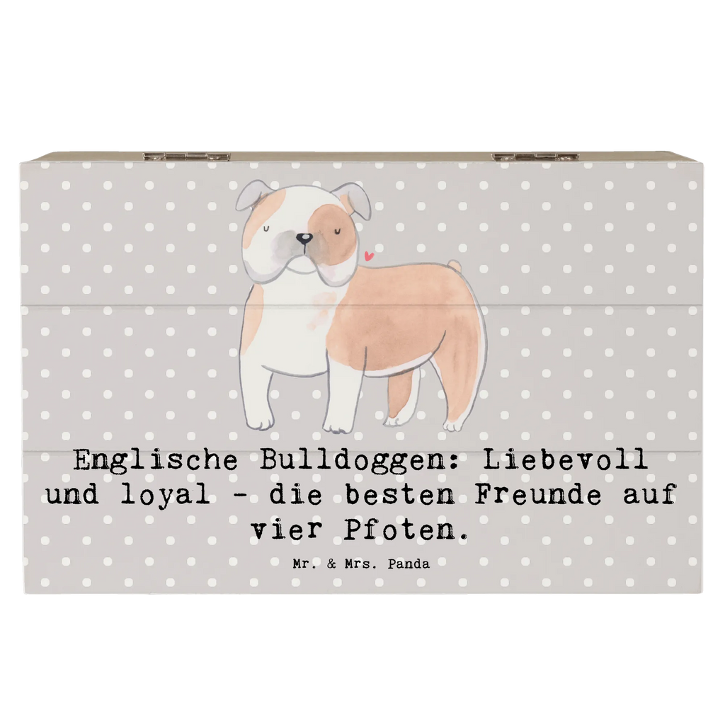 Holzkiste Englische Bulldogge Freunde Holzkiste, Kiste, Schatzkiste, Truhe, Schatulle, XXL, Erinnerungsbox, Erinnerungskiste, Dekokiste, Aufbewahrungsbox, Geschenkbox, Geschenkdose, Hund, Hunderasse, Rassehund, Hundebesitzer, Geschenk, Tierfreund, Schenken, Welpe