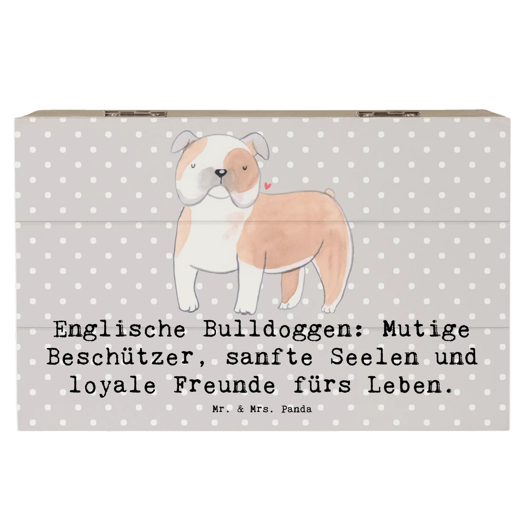 Holzkiste Englische Bulldogge Holzkiste, Kiste, Schatzkiste, Truhe, Schatulle, XXL, Erinnerungsbox, Erinnerungskiste, Dekokiste, Aufbewahrungsbox, Geschenkbox, Geschenkdose, Hund, Hunderasse, Rassehund, Hundebesitzer, Geschenk, Tierfreund, Schenken, Welpe