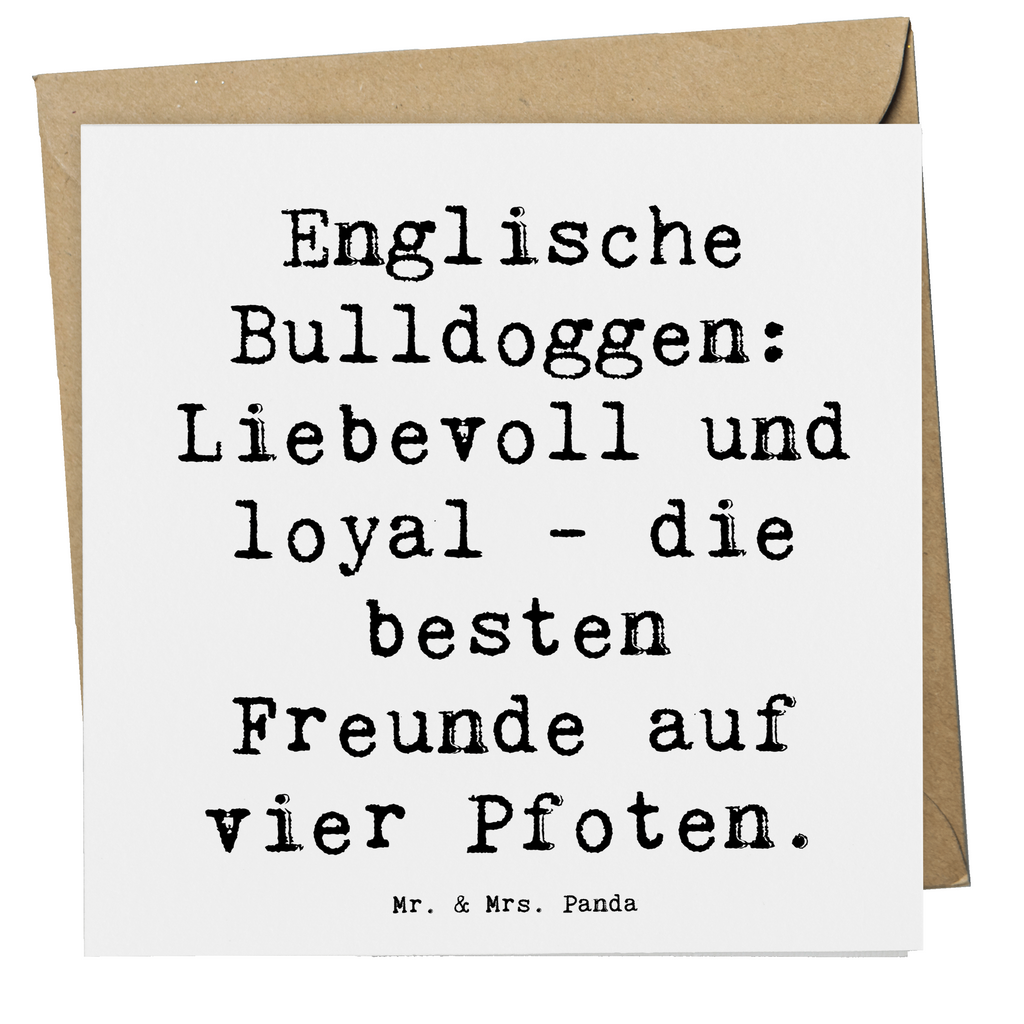 Deluxe Karte Spruch Englische Bulldogge Freunde Karte, Grußkarte, Klappkarte, Einladungskarte, Glückwunschkarte, Hochzeitskarte, Geburtstagskarte, Hochwertige Grußkarte, Hochwertige Klappkarte, Hund, Hunderasse, Rassehund, Hundebesitzer, Geschenk, Tierfreund, Schenken, Welpe