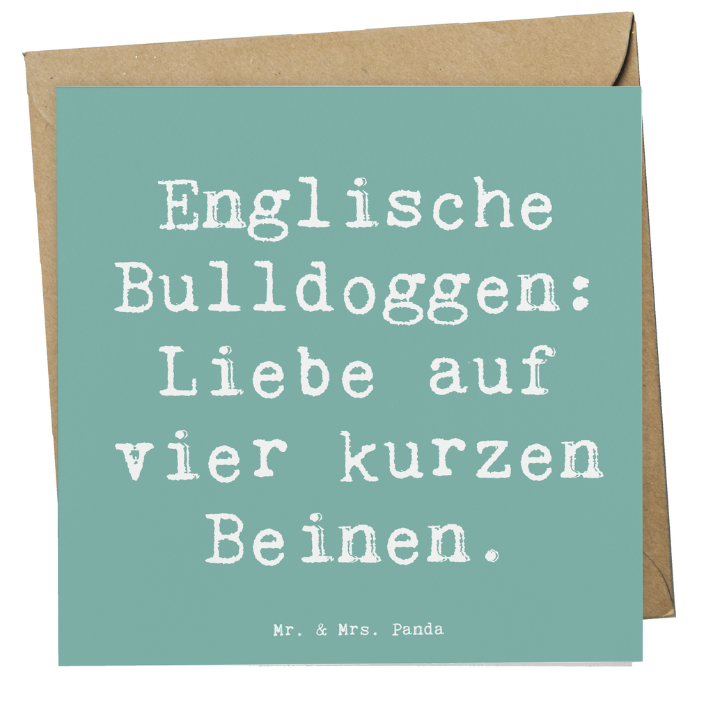 Deluxe Karte Spruch Englische Bulldogge Liebe Karte, Grußkarte, Klappkarte, Einladungskarte, Glückwunschkarte, Hochzeitskarte, Geburtstagskarte, Hochwertige Grußkarte, Hochwertige Klappkarte, Hund, Hunderasse, Rassehund, Hundebesitzer, Geschenk, Tierfreund, Schenken, Welpe