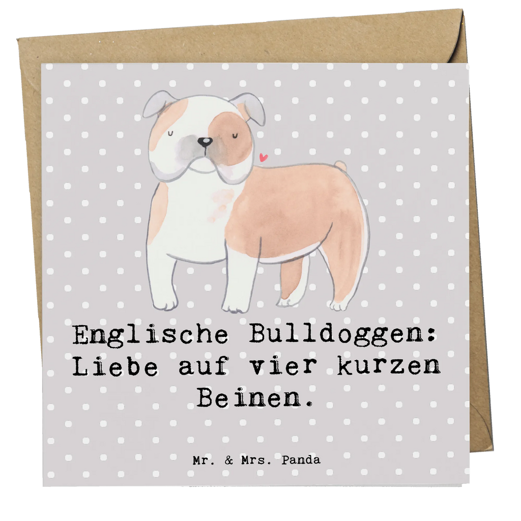 Deluxe Karte Englische Bulldogge Liebe Karte, Grußkarte, Klappkarte, Einladungskarte, Glückwunschkarte, Hochzeitskarte, Geburtstagskarte, Hochwertige Grußkarte, Hochwertige Klappkarte, Hund, Hunderasse, Rassehund, Hundebesitzer, Geschenk, Tierfreund, Schenken, Welpe