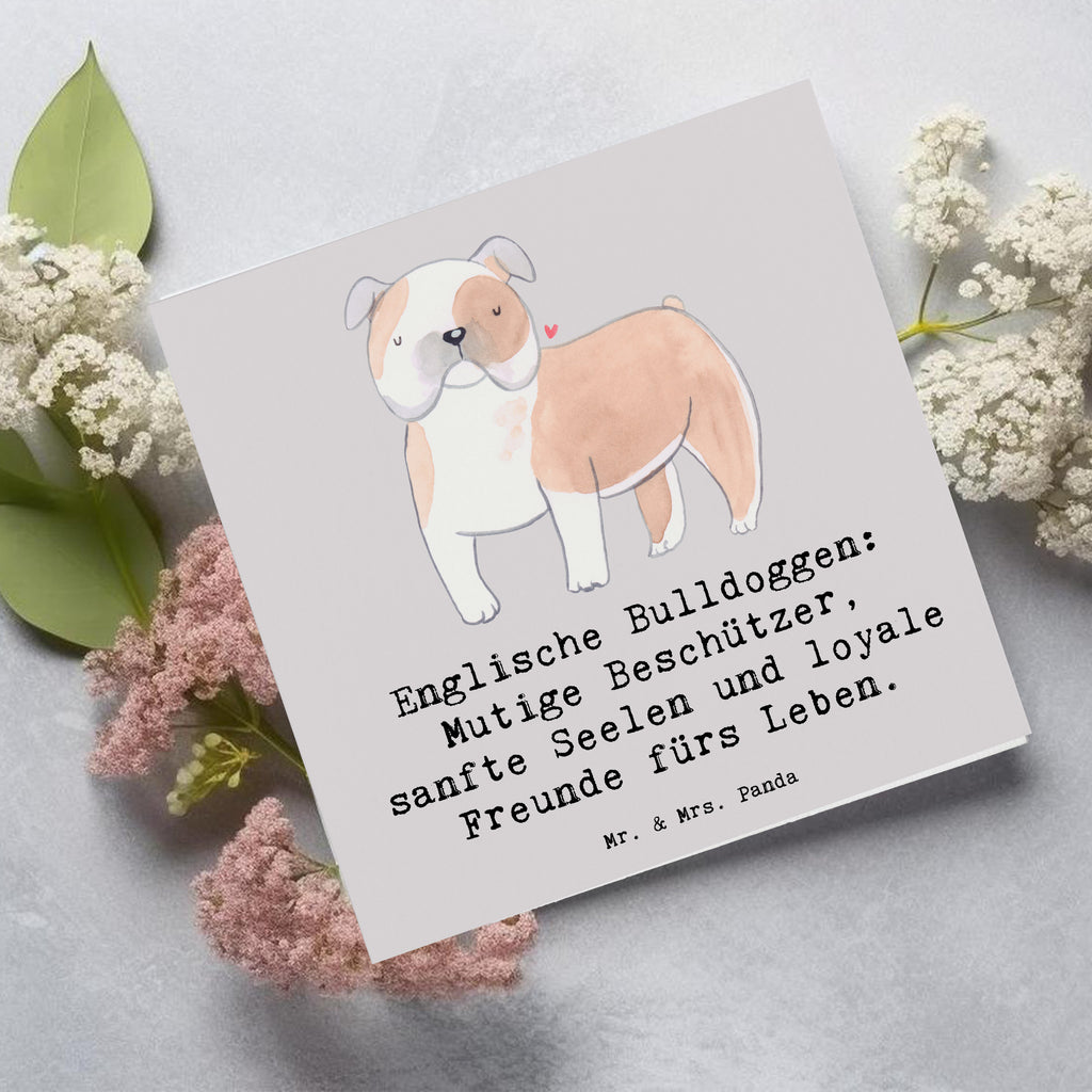 Deluxe Karte Englische Bulldogge Karte, Grußkarte, Klappkarte, Einladungskarte, Glückwunschkarte, Hochzeitskarte, Geburtstagskarte, Hochwertige Grußkarte, Hochwertige Klappkarte, Hund, Hunderasse, Rassehund, Hundebesitzer, Geschenk, Tierfreund, Schenken, Welpe