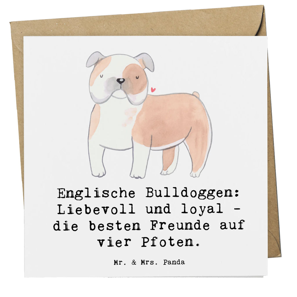 Deluxe Karte Englische Bulldogge Freunde Karte, Grußkarte, Klappkarte, Einladungskarte, Glückwunschkarte, Hochzeitskarte, Geburtstagskarte, Hochwertige Grußkarte, Hochwertige Klappkarte, Hund, Hunderasse, Rassehund, Hundebesitzer, Geschenk, Tierfreund, Schenken, Welpe