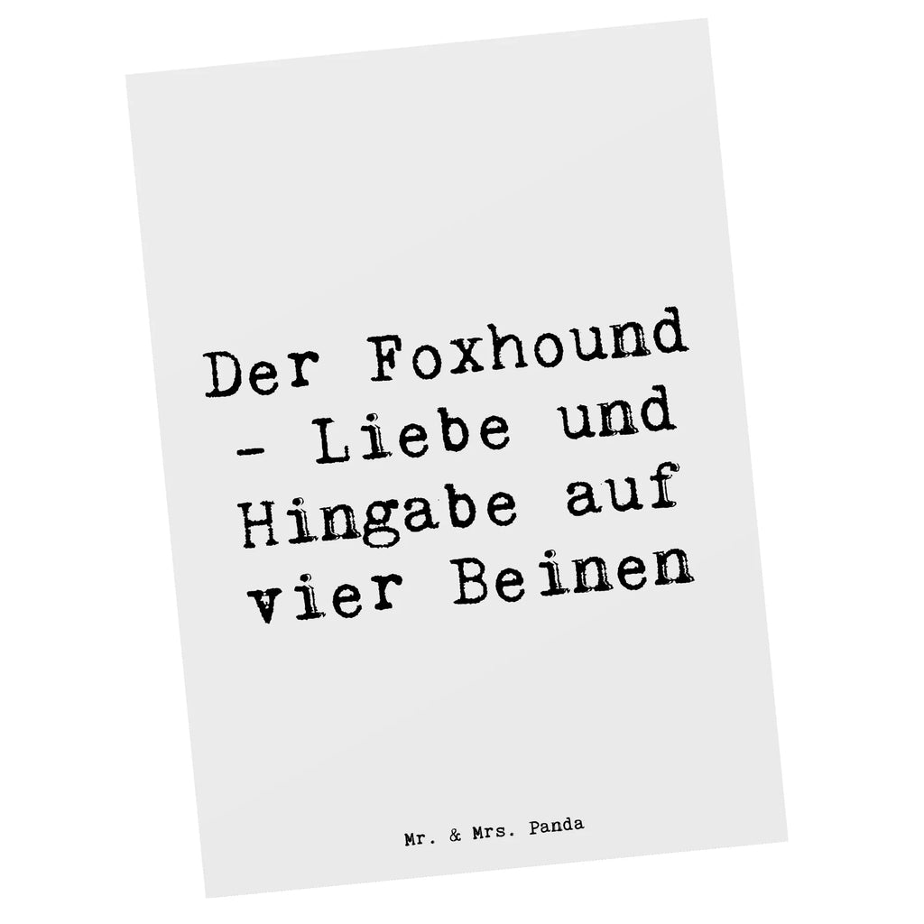 Postkarte Spruch Liebevoller Foxhound Postkarte, Karte, Geschenkkarte, Grußkarte, Einladung, Ansichtskarte, Geburtstagskarte, Einladungskarte, Dankeskarte, Ansichtskarten, Einladung Geburtstag, Einladungskarten Geburtstag, Hund, Hunderasse, Rassehund, Hundebesitzer, Geschenk, Tierfreund, Schenken, Welpe